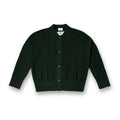 Collar Knit Cardigan - Emerald Green