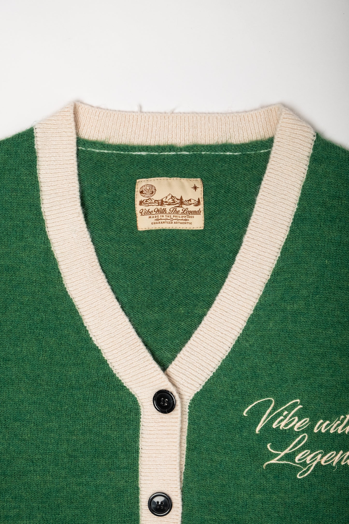 Mohair Knit Cardigan - Pine Green