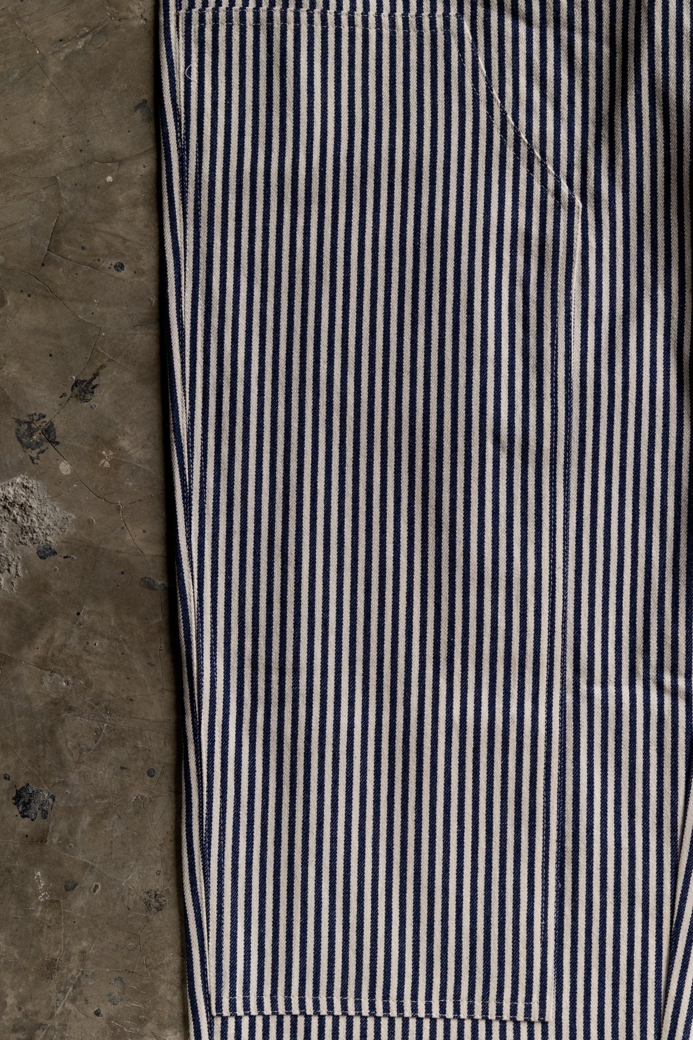 Pinstripe Pants - Navy Blue