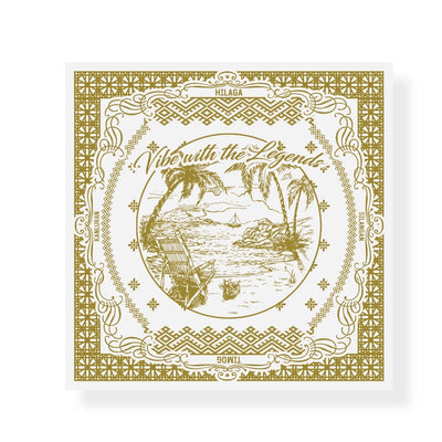 Scarf - Palm Trees & Dreams (Retro Yellow)