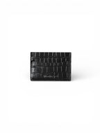 Crocodile Card Holder - Jet Black