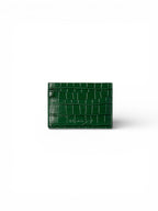 Crocodile Card Holder - Dark Green