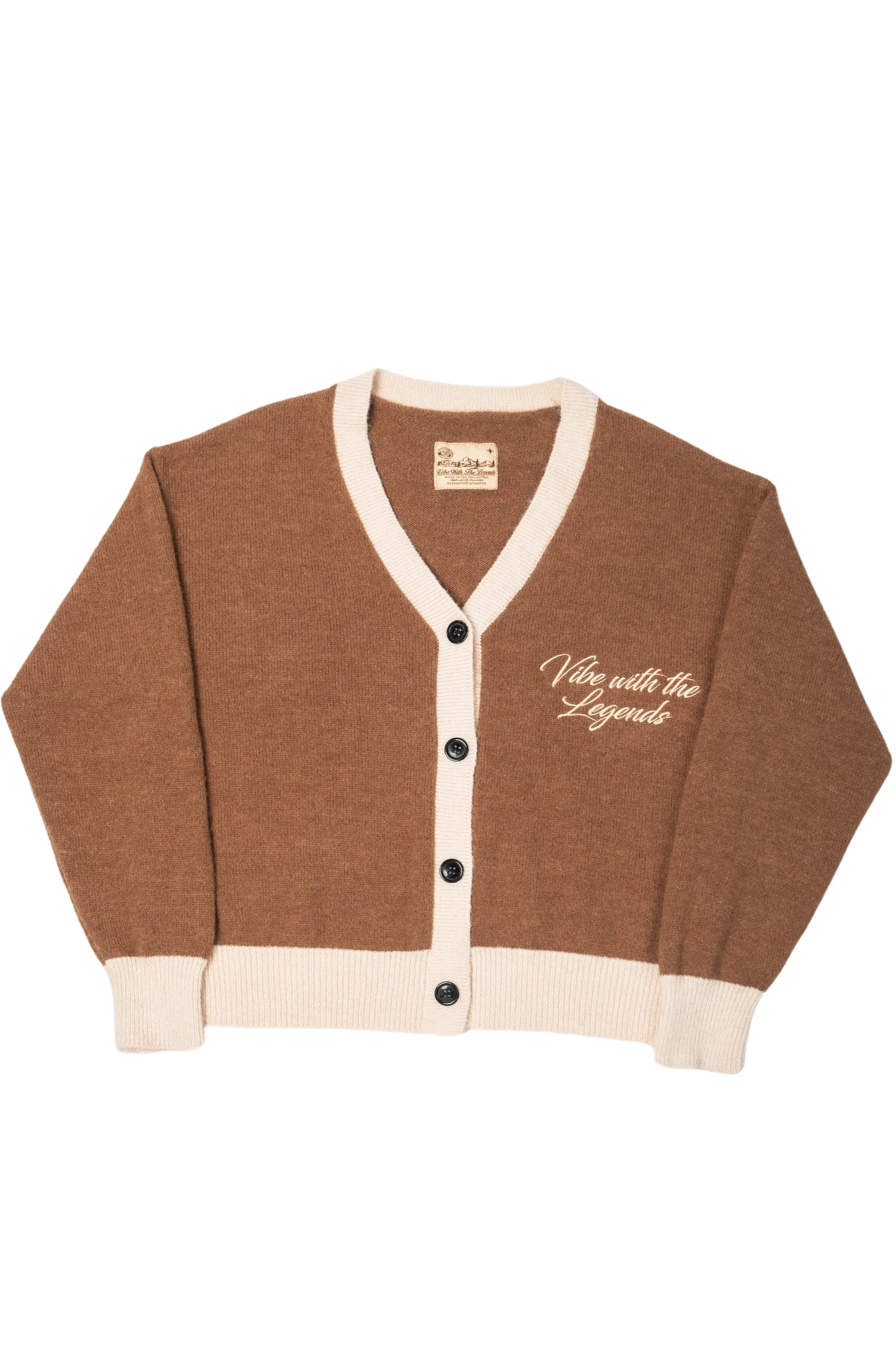 Mohair Knit Cardigan - Walnut Brown