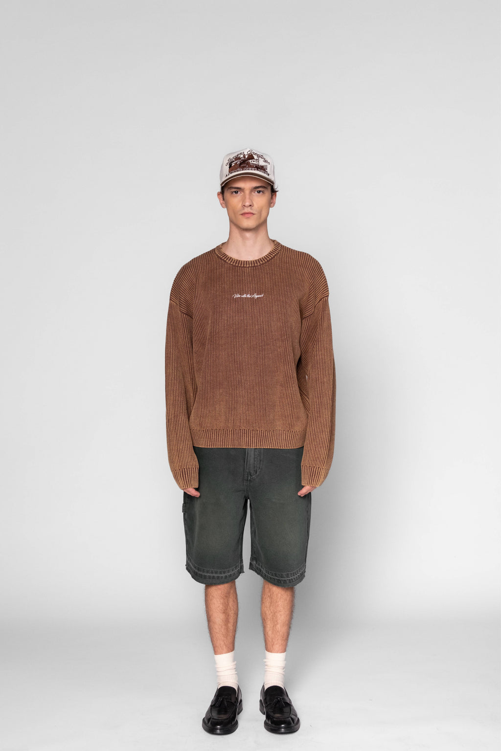 Denim Shorts - Washed Green