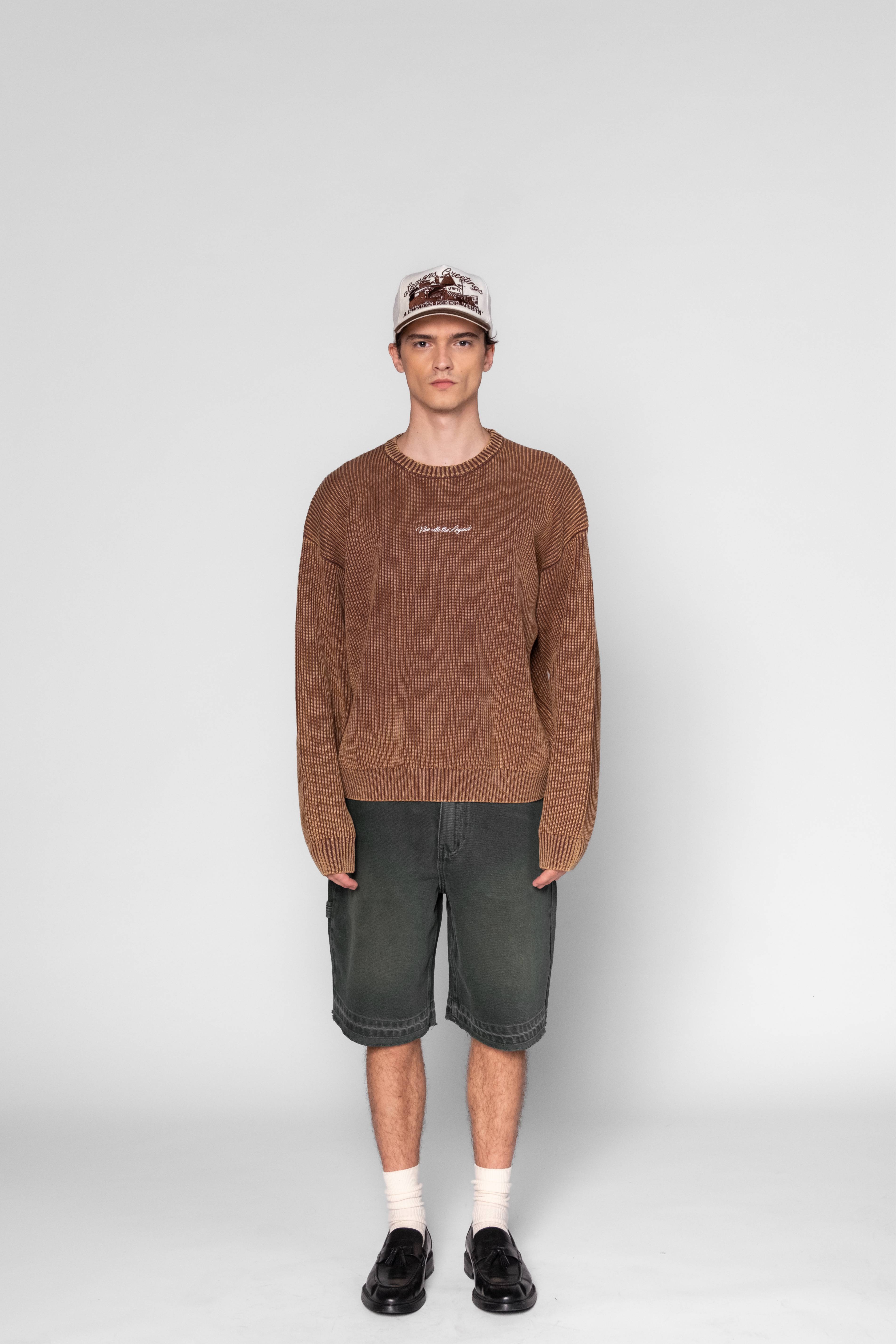 Denim Shorts - Washed Green