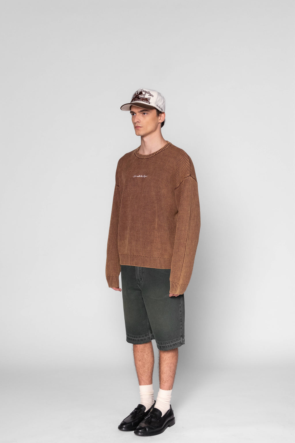 Denim Shorts - Washed Green