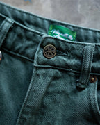 Denim Shorts - Washed Green