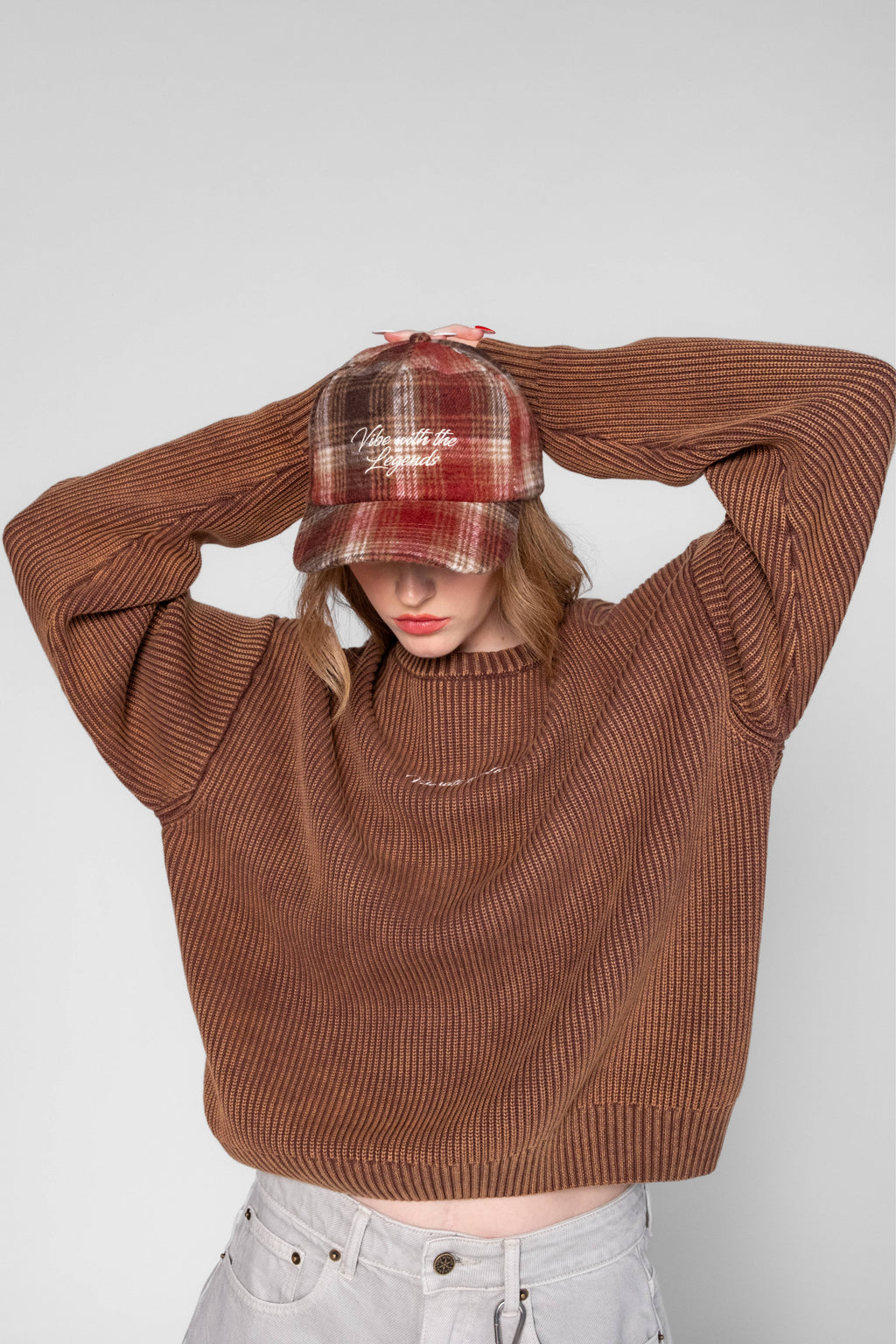 Heavy Knit Sweater - Retro Brown