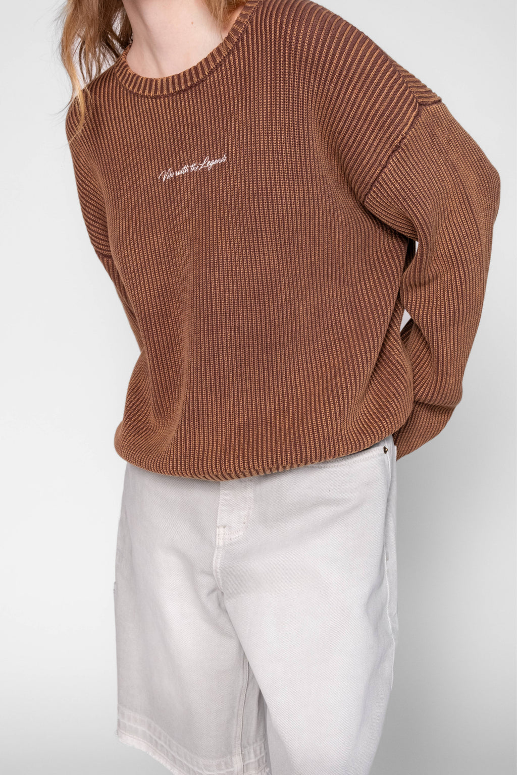 Heavy Knit Sweater - Retro Brown