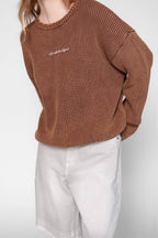Heavy Knit Sweater - Retro Brown