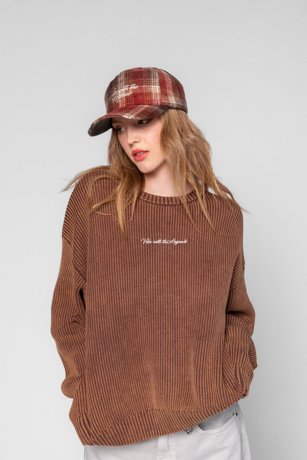 Heavy Knit Sweater - Retro Brown