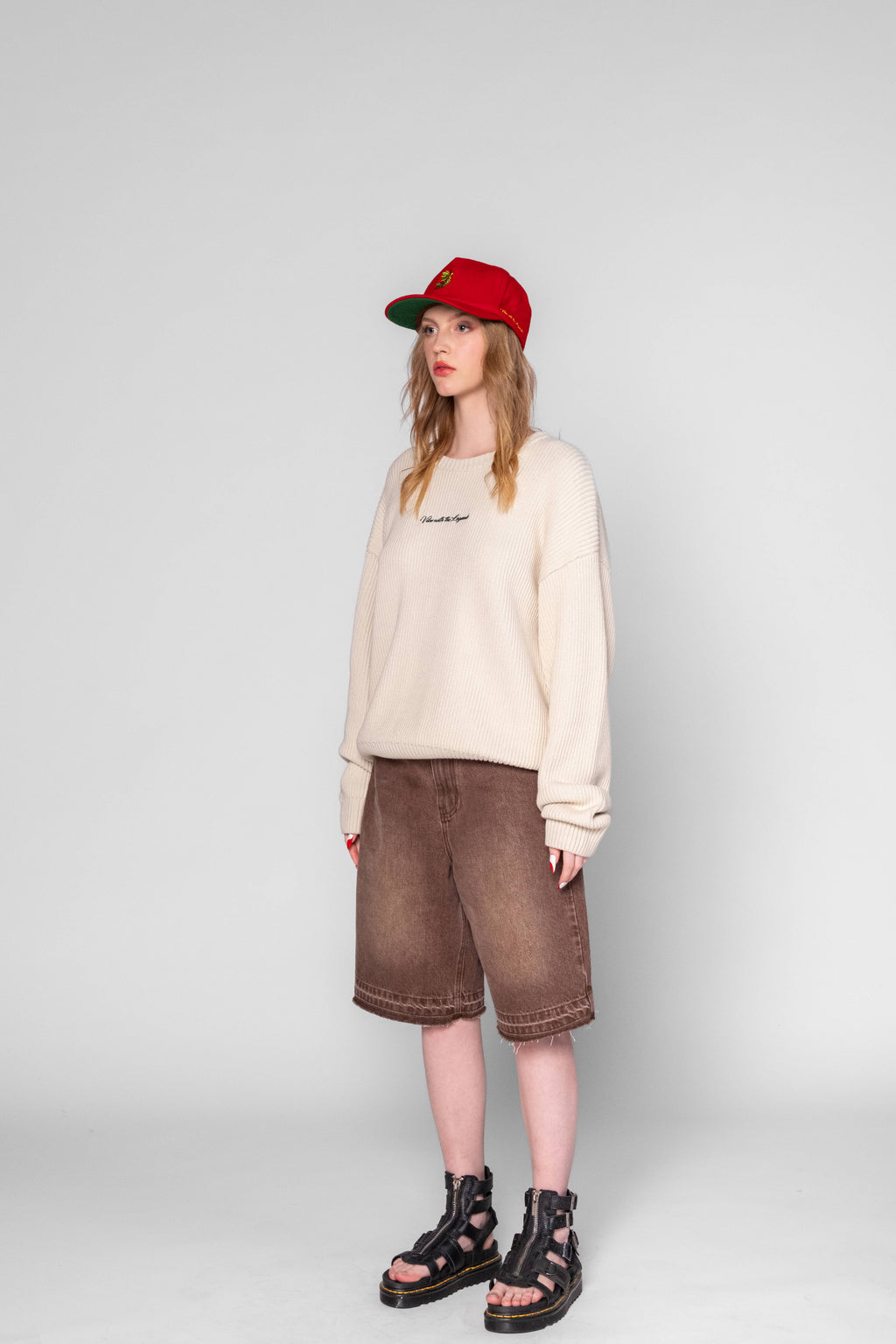 Heavy Knit Sweater - Cream