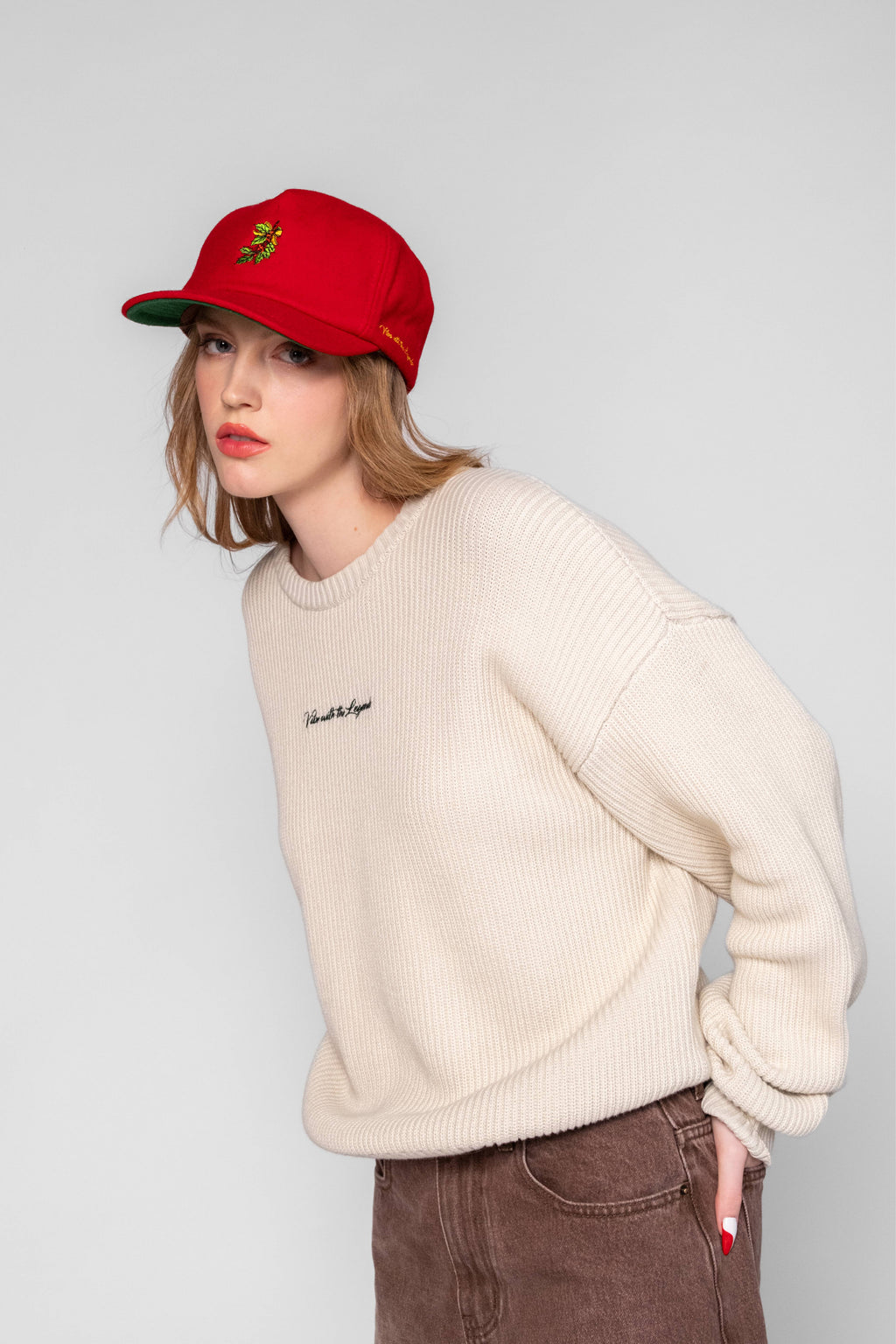 Heavy Knit Sweater - Cream