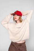 Heavy Knit Sweater - Cream