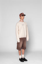Heavy Knit Sweater - Cream