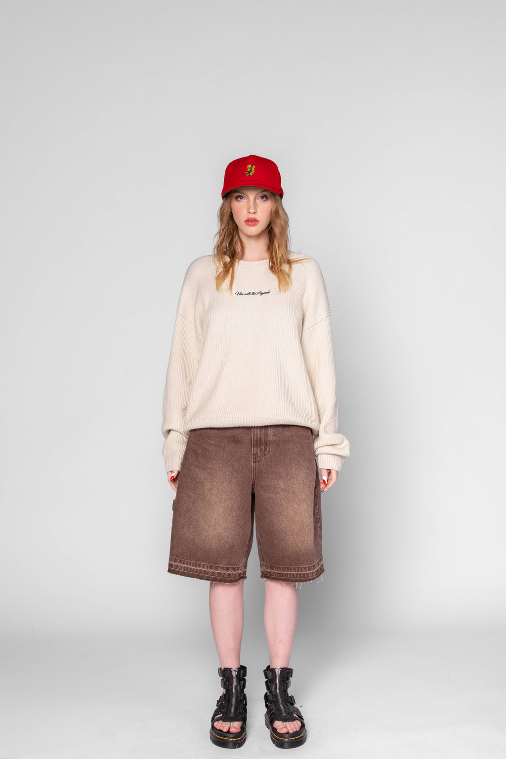 Heavy Knit Sweater - Cream